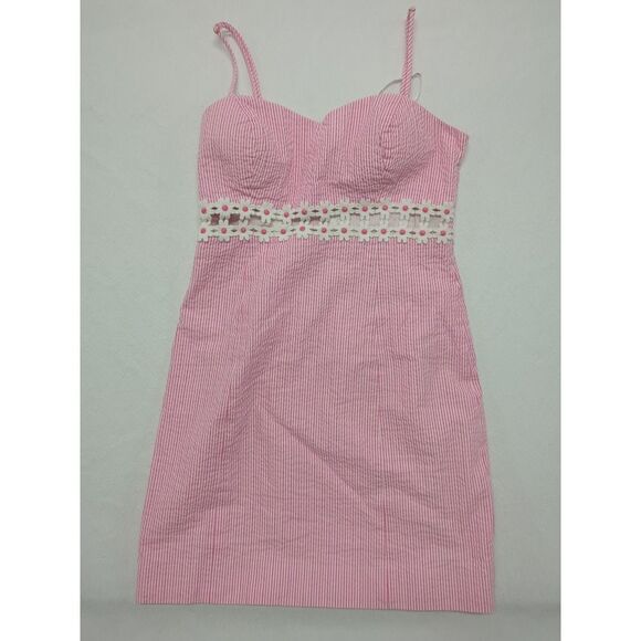 Lilly Pulitzer Pink and White Mini Dress - Picture 1 of 3